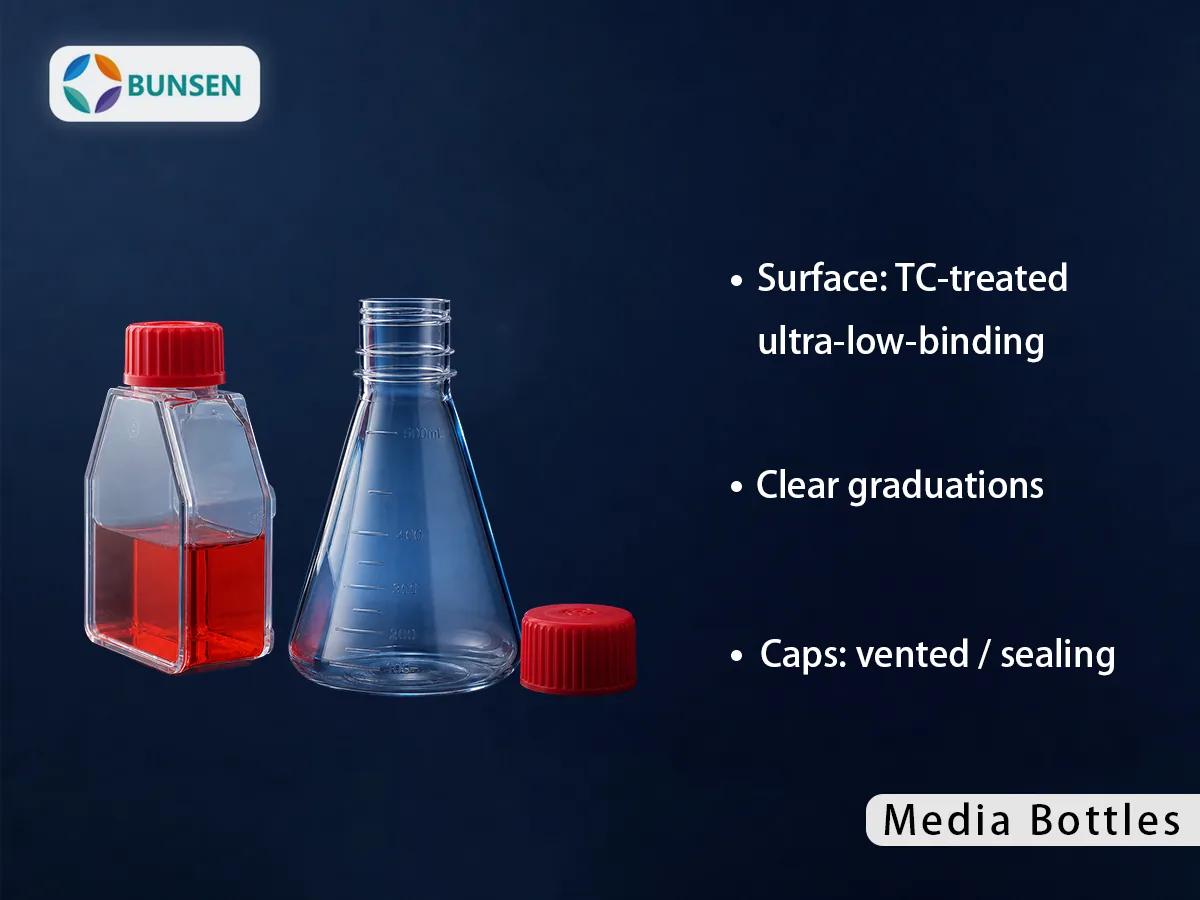 Square Media Bottles